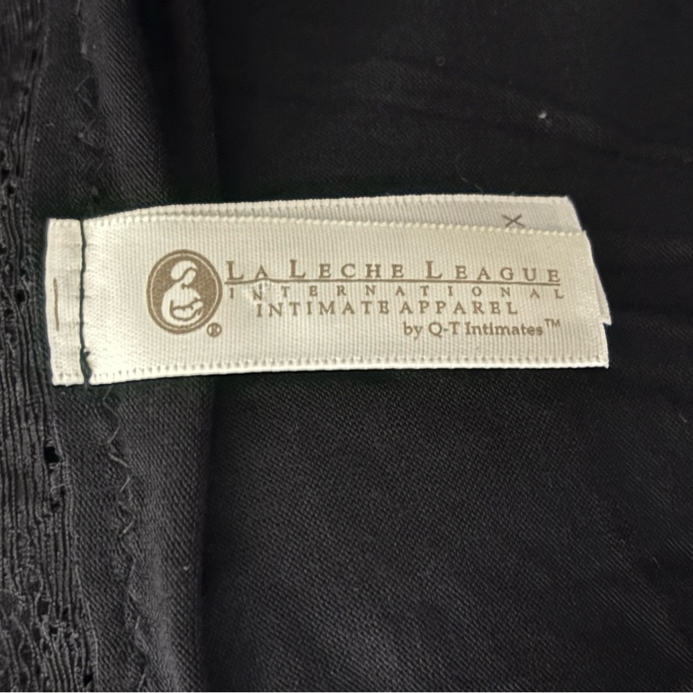 La Leche League Black Intimate Apparel size 2XL EUC Maternity